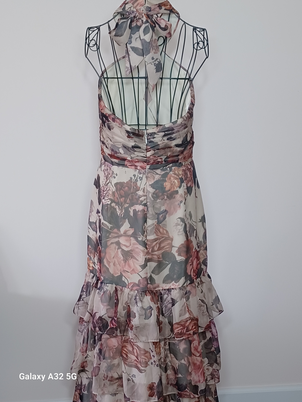 Dress the Population Maya Floral Corset Halter Maxi Dress - Size L - Picture 5 of 8
